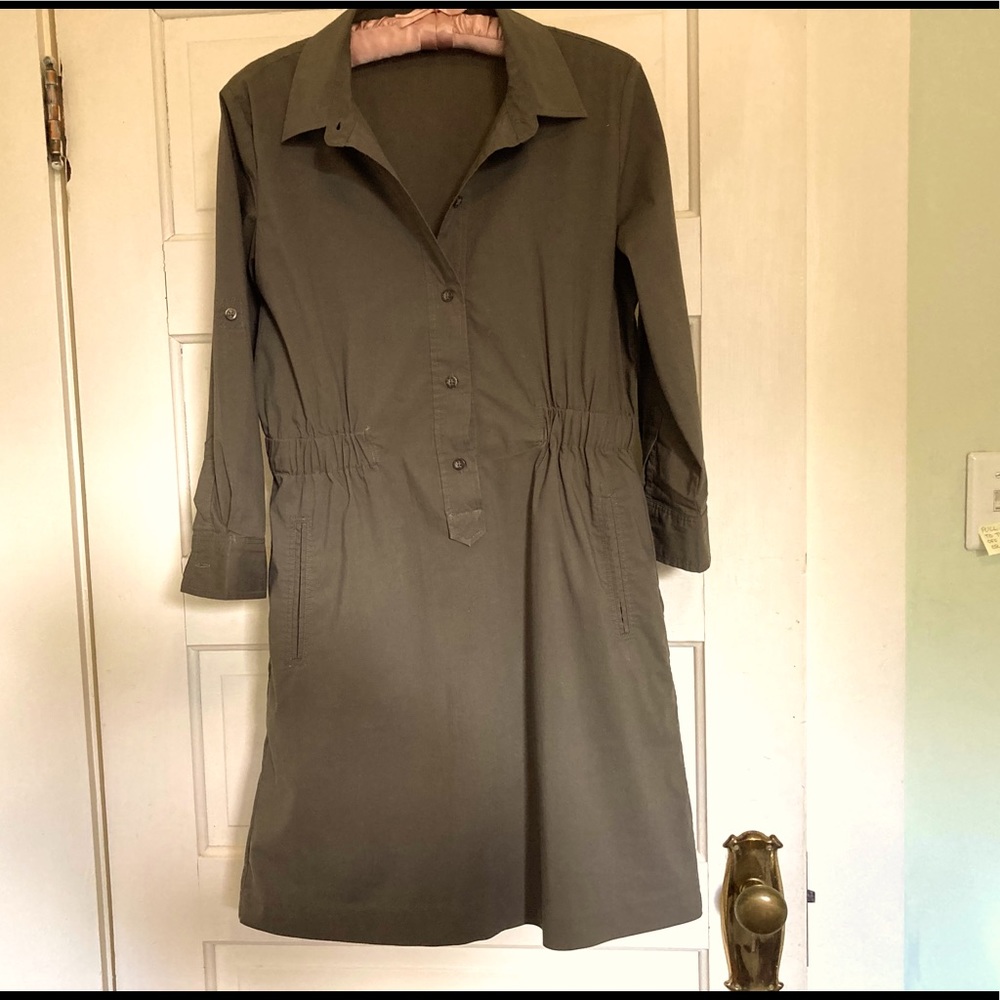 Banana Republic Cotton Dress w DKNY leggings